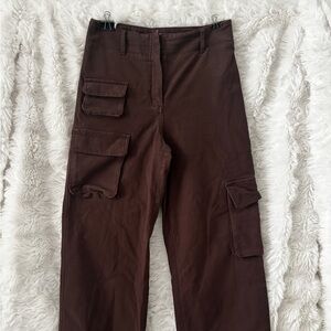 Aritzia Wilfred free Dark Brown Cargo Pants size 2